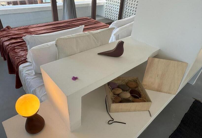 豪华海景房带阳台, Pousada Mestizo