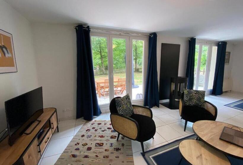 Апартаменты 2 Спальни, Maison Dans Parc Privé, Sports Et Loisirs Proche Golf Du Coudray Montceaux
