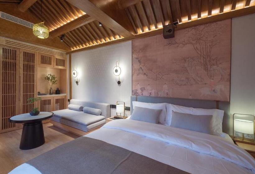 اتاق استاندارد با تخت بزرگ, Xinxiang Yayuan Beijing Sihe Courtyard With Sky Garden Terrace Near Tiananmen Square Forbidden City