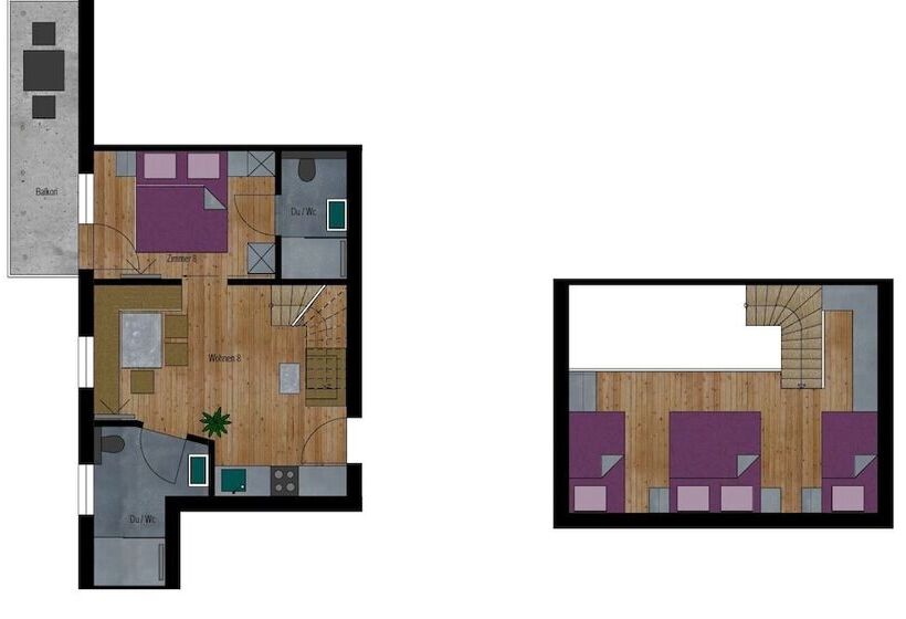 Апартаменты 3 Спальни, Garni Bergwelt