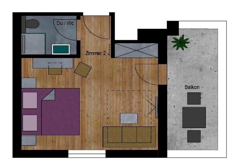 Номер Стандарт Трехместный, Garni Bergwelt