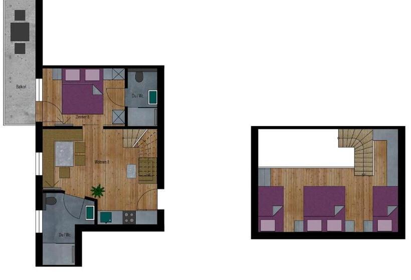 Апартаменты 3 Спальни, Garni Bergwelt