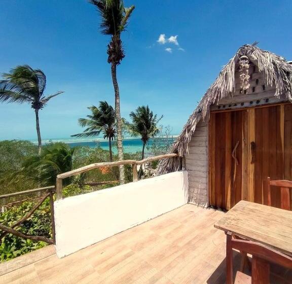 غرفة قياسية مطلّة علي البحر مزوَّدة بشُرفة, Dumangue Kite House