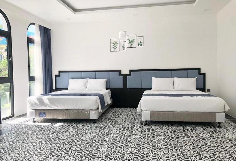 اتاق استاندارد چهار تخته با چشم‌انداز دریا, Homstay Lotus