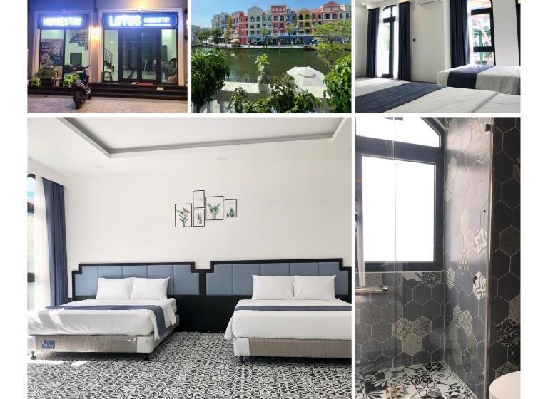اتاق استاندارد چهار تخته با چشم‌انداز دریا, Homstay Lotus