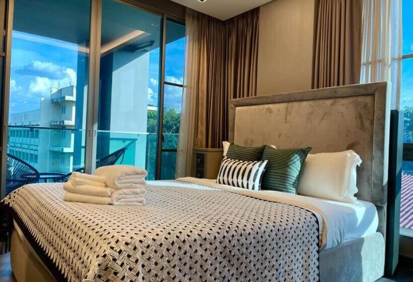 Семейный Номер Deluxe, 5mins Walk To Various Night Market @stratregic & Spacious Space At The Erawan Condo  8pax With Bathu
