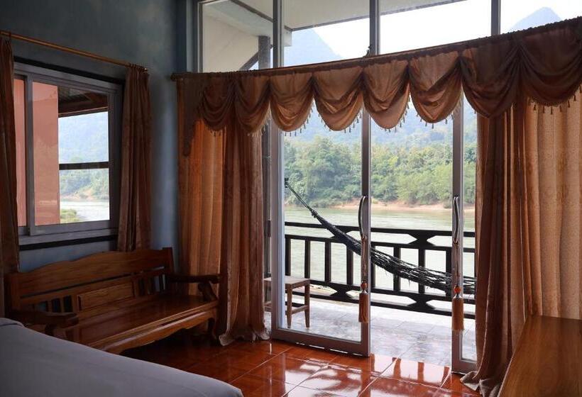 غرفة قياسية مطلّة علي البحر مزوَّدة بشُرفة, Say Lom Guesthouse