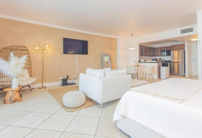 침실 1개 발코니 아파트, Stunning Studio With Balcony In South Beach