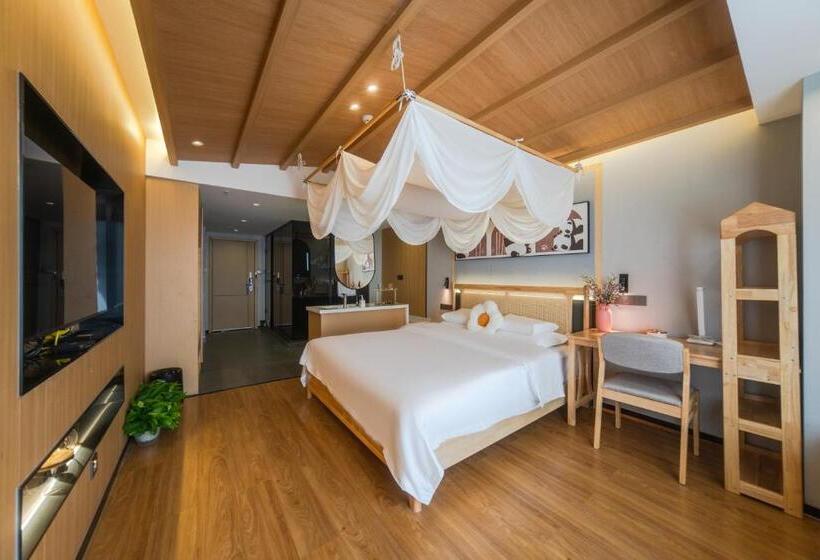 דירת חדר דלוקס, At Night Hotel Chengdu