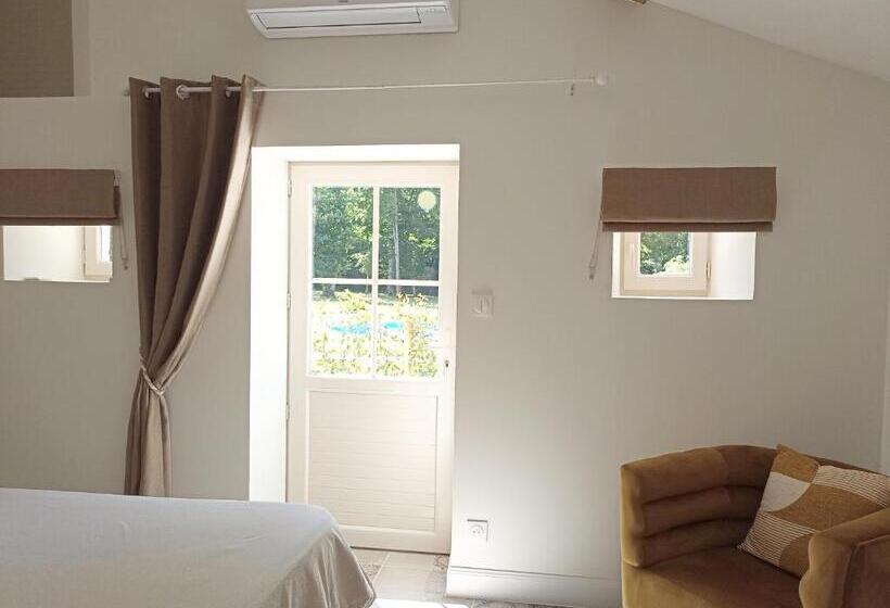 Номер Стандарт Вид на Бассейн, Chambre D Hôtes Au Petit Bonheur