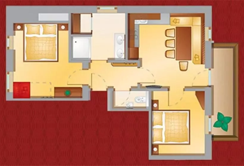 2 Bedrooms Apartment Mountain View, Alpenhof Apartments