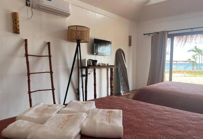 家庭间侧面带海景, Solimar Seaside Cabanas