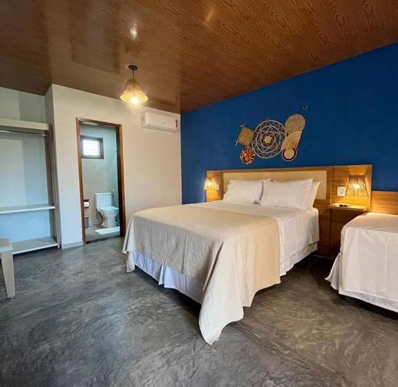 带泳池的标准三人间, Pousada Lençóis Eco Villa