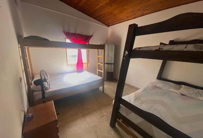 اتاق استاندارد چهارنفره با سرویس بهداشتی مشترک, Tahamies Hostal   Artesanos Y Turistas