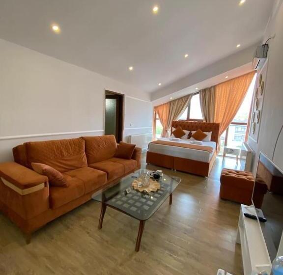 キングサイズベッドのスーペリアルーム, Ami Residence Bucharest Airport&therme&parking