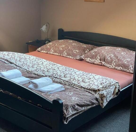 חדר סטנדרטי לארבעה עם חדר אמבטיה משותף, Penzion A Restaurace U Nováků