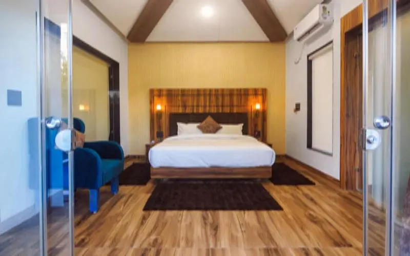 Huvila, 1 makuuhuone ja uima-allas, The Gajraj Resort Pench