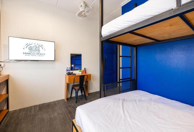 غرفة قياسية ثلاثية, Marco Polo Phuket Poshtel & Bistro