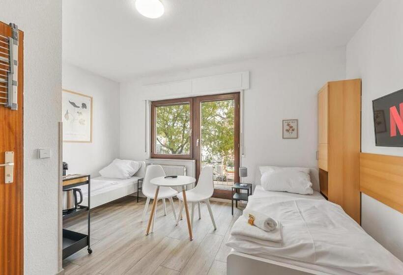 バルコニー付きスタンダードルーム, Home2stay Apartmenthaus Heilbronn City Kitchen Parking Highspeed Wifi Washroom