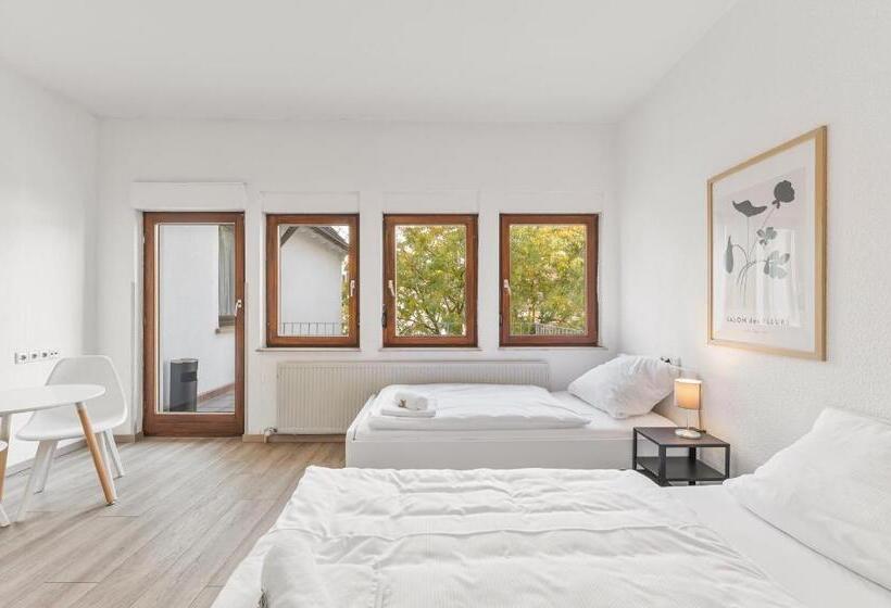 스탠다드 스튜디오 (테라스구비), Home2stay Apartmenthaus Heilbronn City Kitchen Parking Highspeed Wifi Washroom