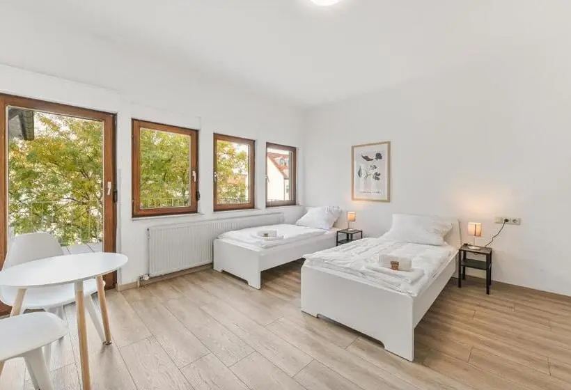 テラス付きスタンダードワンルーム, Home2stay Apartmenthaus Heilbronn City Kitchen Parking Highspeed Wifi Washroom