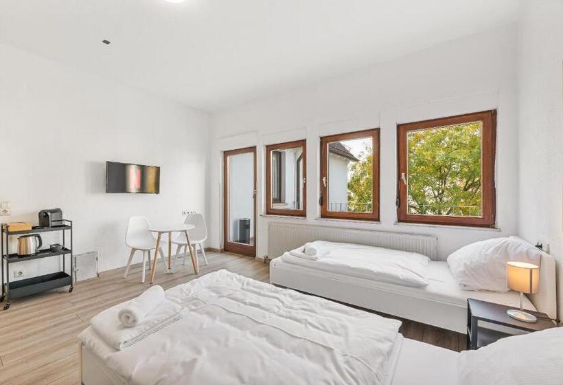 テラス付きスタンダードワンルーム, Home2stay Apartmenthaus Heilbronn City Kitchen Parking Highspeed Wifi Washroom