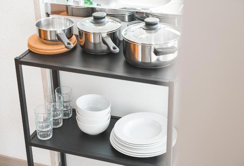 スタンダードスタジオ, Home2stay Apartmenthaus Heilbronn City Kitchen Parking Highspeed Wifi Washroom