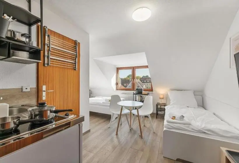 デラックスルーム, Home2stay Apartmenthaus Heilbronn City Kitchen Parking Highspeed Wifi Washroom
