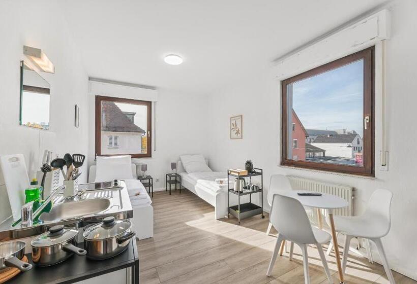 スタンダードスタジオ, Home2stay Apartmenthaus Heilbronn City Kitchen Parking Highspeed Wifi Washroom