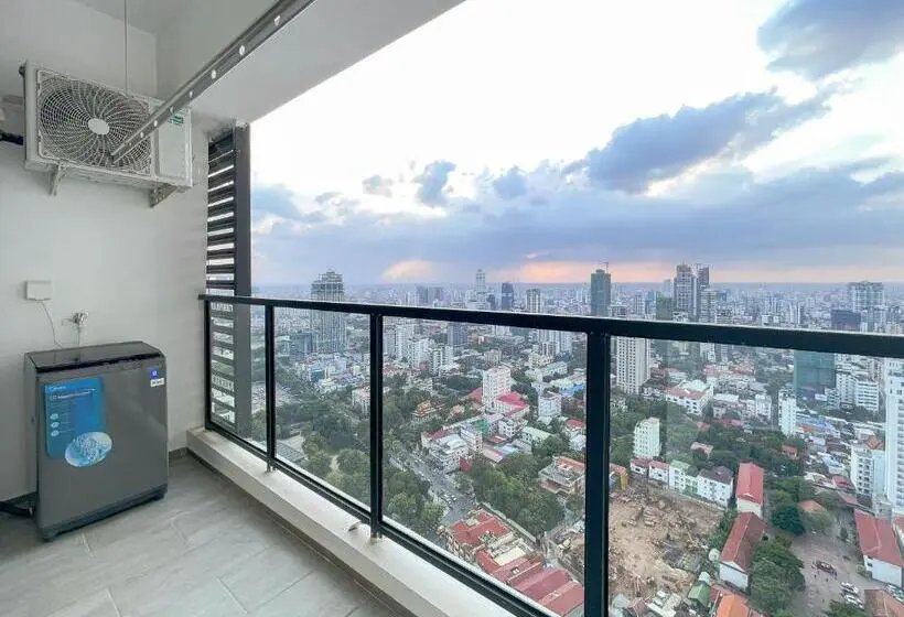 Deluxe-huoneisto 1 Makuuhuone, Phnom Penh Huan Yu Center Hotel & Residence 金边寰宇中心酒店公寓