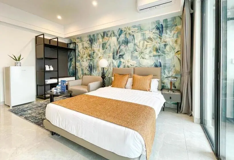 Deluxe-huoneisto 1 Makuuhuone, Phnom Penh Huan Yu Center Hotel & Residence 金边寰宇中心酒店公寓