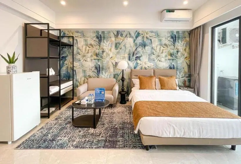 Deluxe-huoneisto 1 Makuuhuone, Phnom Penh Huan Yu Center Hotel & Residence 金边寰宇中心酒店公寓