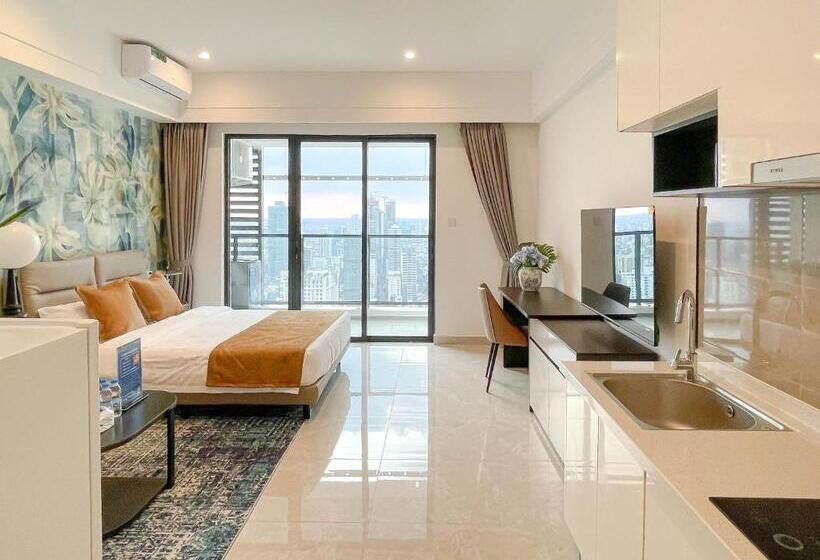 침실 1개 디럭스 아파트, Phnom Penh Huan Yu Center Hotel & Residence 金边寰宇中心酒店公寓