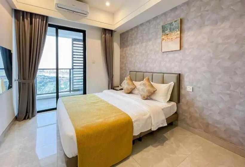 Superior-huoneisto 1 Makuuhuone, Phnom Penh Huan Yu Center Hotel & Residence 金边寰宇中心酒店公寓