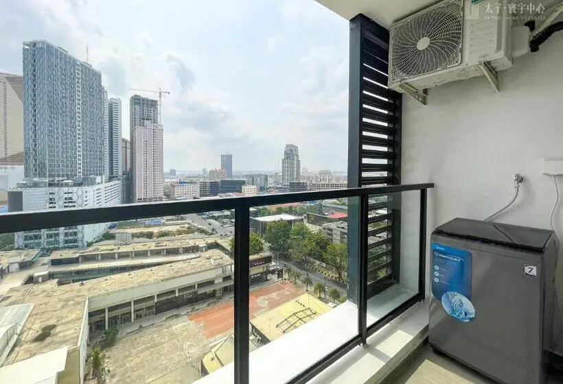 Superior-huoneisto 1 Makuuhuone, Phnom Penh Huan Yu Center Hotel & Residence 金边寰宇中心酒店公寓
