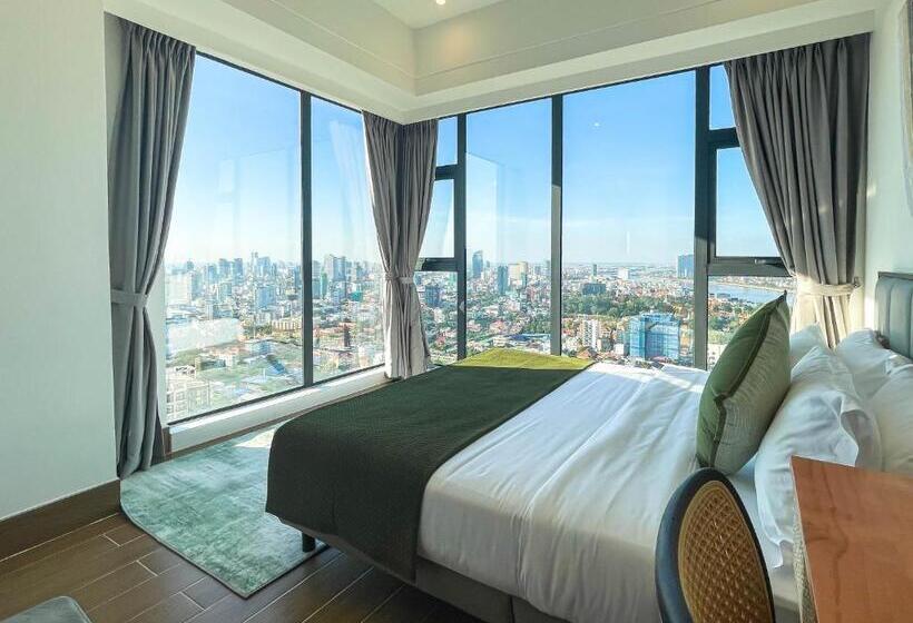 带2个卧室的公寓, Phnom Penh Huan Yu Center Hotel & Residence 金边寰宇中心酒店公寓
