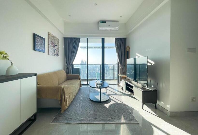 带2个卧室的公寓, Phnom Penh Huan Yu Center Hotel & Residence 金边寰宇中心酒店公寓