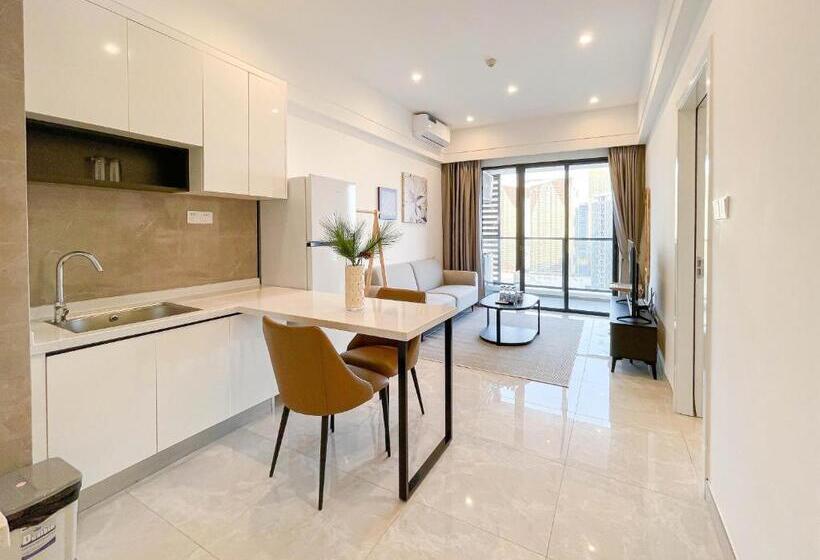 带1个卧室的公寓, Phnom Penh Huan Yu Center Hotel & Residence 金边寰宇中心酒店公寓