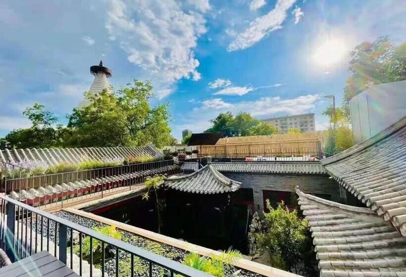 Quarto standard, 北京悦明元星空白塔景观四合院民宿