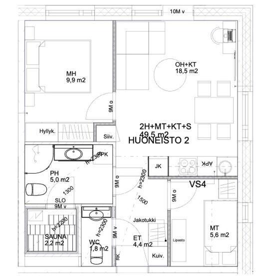 דירה בת חדר שינה 1 עם נוף, Vuokatti Booking Suites