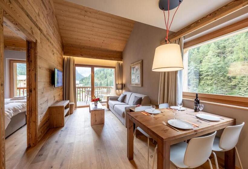 דירה בת חדר שינה 1 עם מרפסת, Swisspeak Resorts Zinal