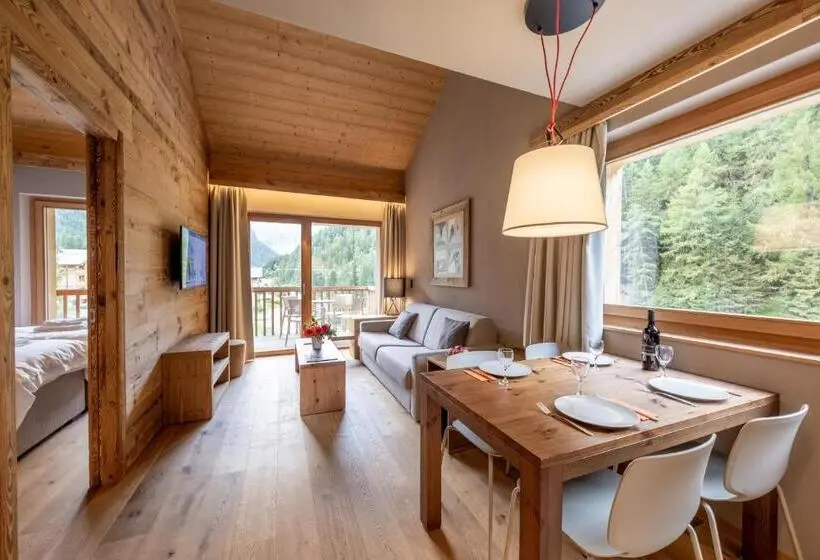 バルコニー付き1ベッドルームアパートメント, Swisspeak Resorts Zinal