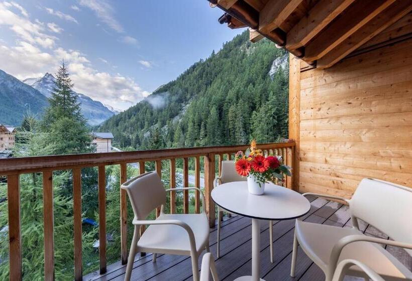 דירה בת חדר שינה 1 עם מרפסת, Swisspeak Resorts Zinal