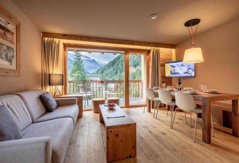 דירה בת חדר שינה 1 עם מרפסת, Swisspeak Resorts Zinal