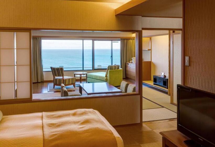 חדר דלוקס נוף לים, 焼津グランドホテル