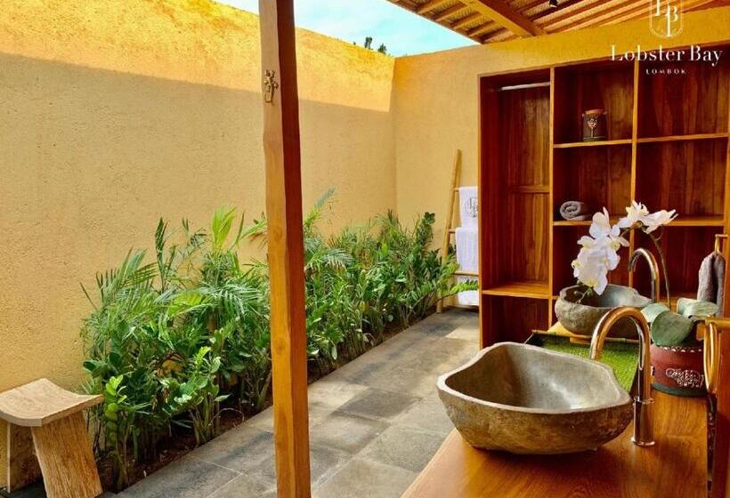 וילה עם חדר שינה אחד ובריכת שחיה, Lobster Bay Lombok