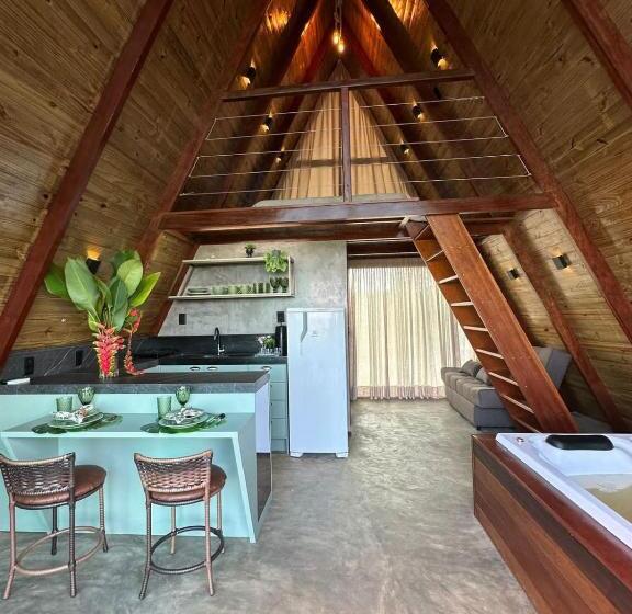 חדר משפחתי, Chalés Mirante Da Serra Pb