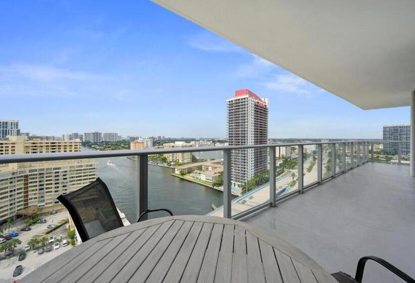 침실 1개 풀장 전망 아파트, Hyde Beach House Waterway