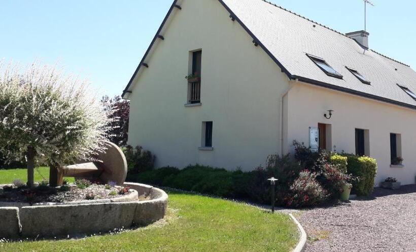 חדר יחיד נוף לגינה, B&b La Rive   Le Mont Saint Michel