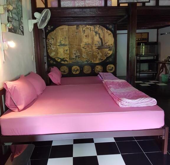 חדר משפחתי נוף לגינה, Ban Sabai Sabai Guest House